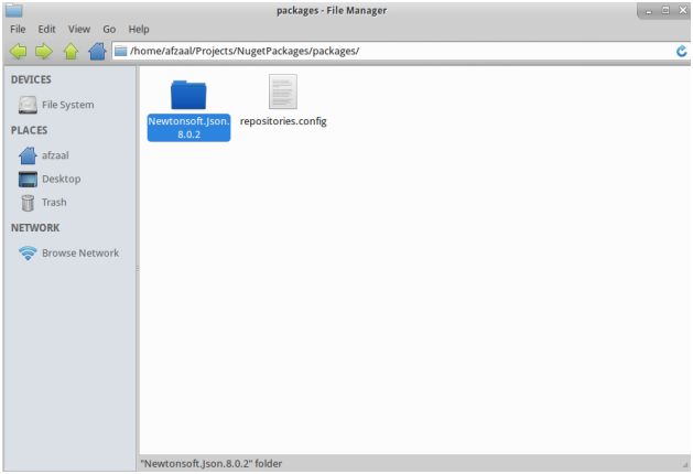 folder in the project directory